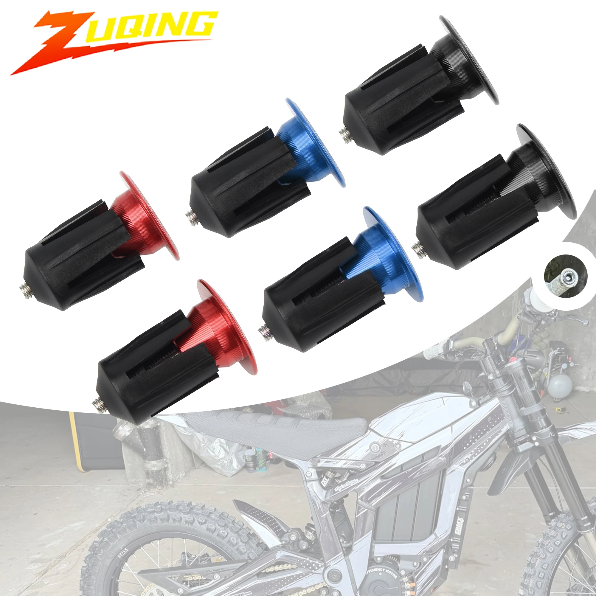

Universal Motorcycle Grip Handlebar End Cap Aluminium Alloy Handle Bar Plug Dirt Pit Bike Scooters Moped Bicycle Accessories