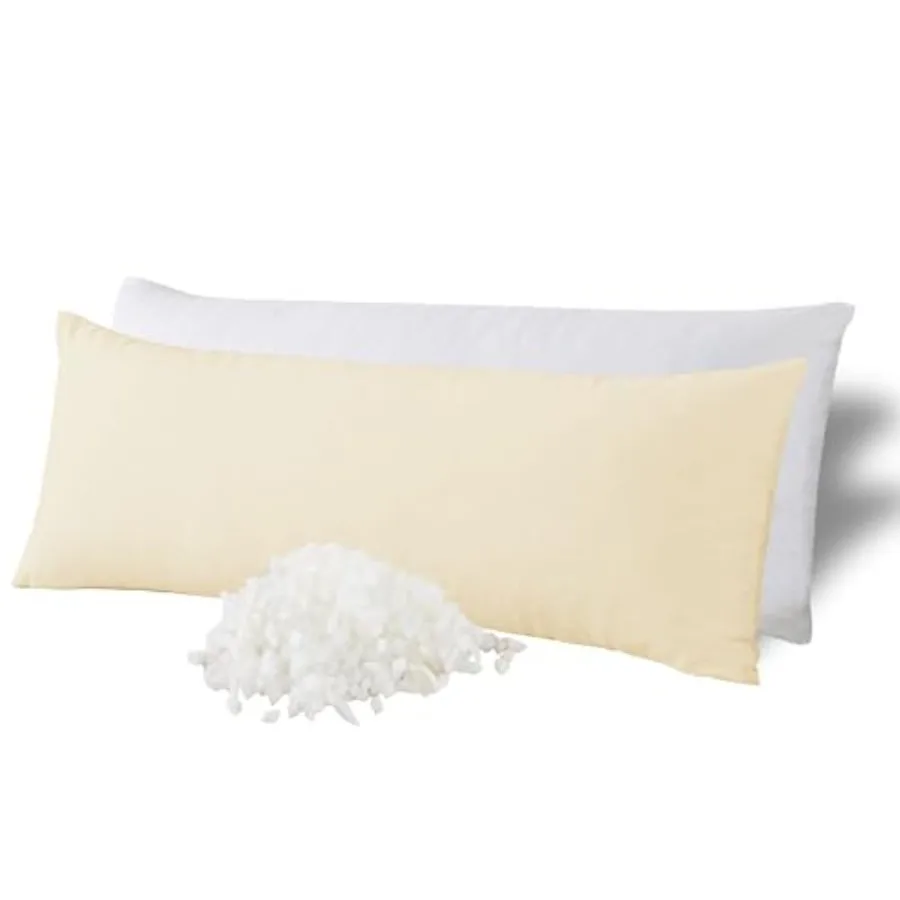 

Подушка для всего тела из пены с эффектом памяти с дышащим хлопковым чехлом на молнии, длинная подушка для сна для взрослых, упругая, дышащая