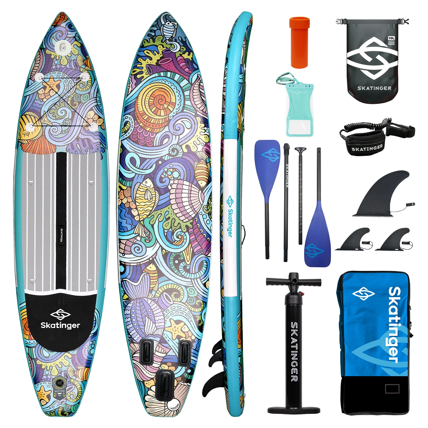 

Надувная доска для весла для рыбалки и серфинга с веслом