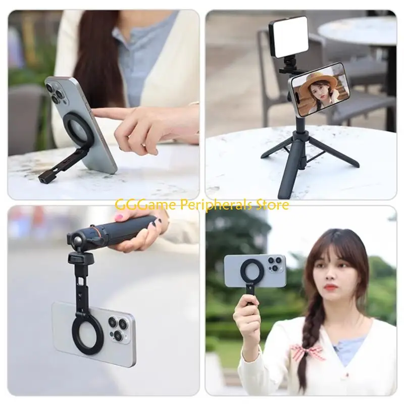 

U55B Phone Stand Foldable Desk Mount Stand With 1/4 Screw Hole And Cold Shoe