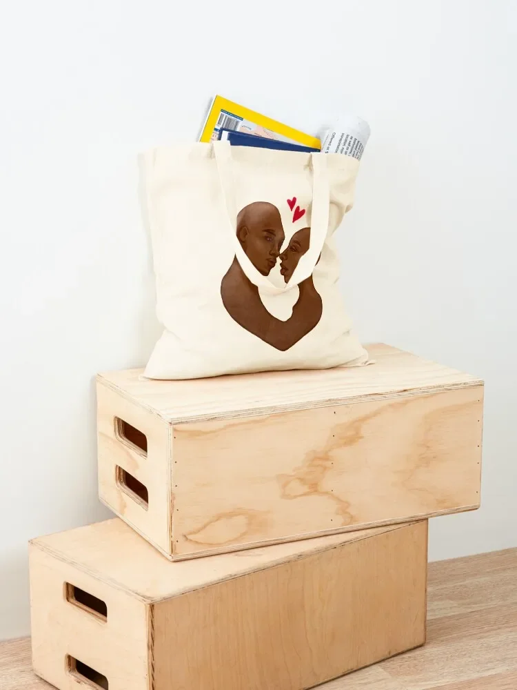 حقيبة شاطئ Whisper's Kiss Tote حقيبة تسوق نسائية مخصصة قابلة للطي وقابلة لإعادة الاستخدام #4