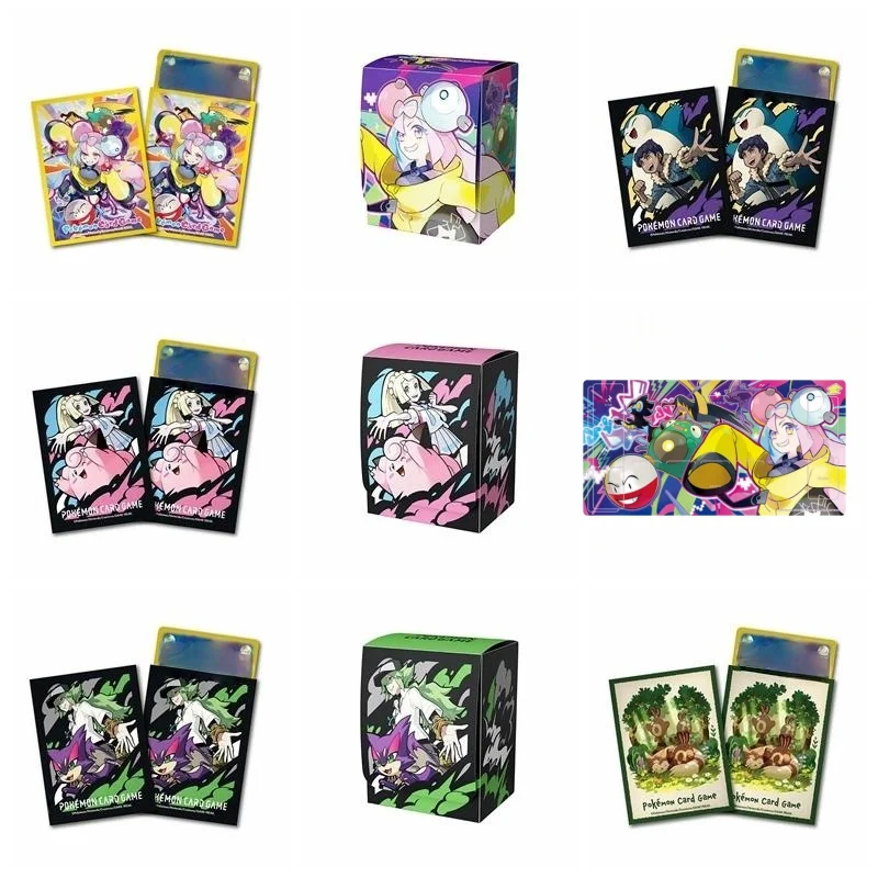 

NewOriginal PTCG Pokes Lily Icai SV9 Card Set Qishu Card Pad N Card Box Fantasy Little Fire Dragon Hepu Tail Stand Подарок на день рождения