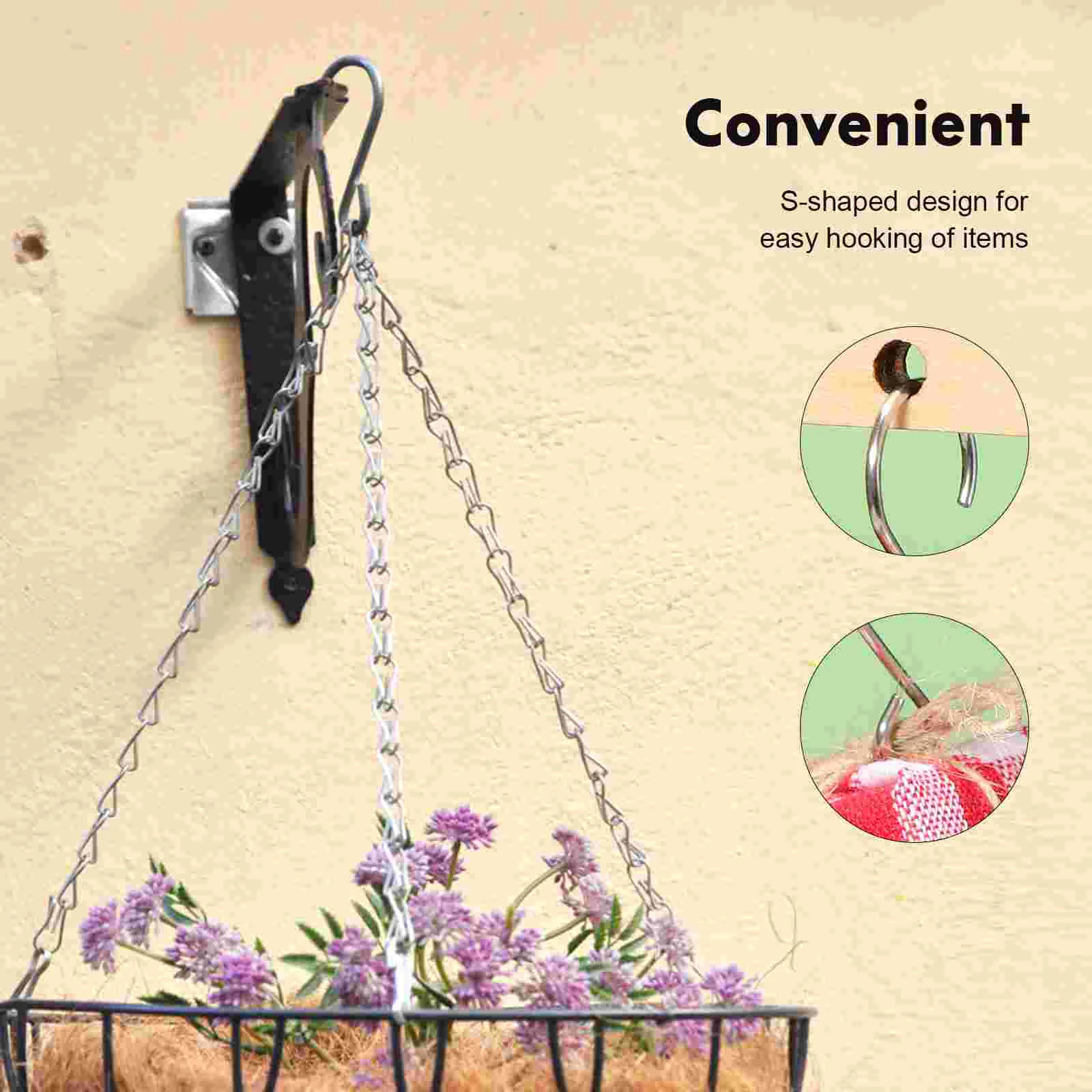 Heavy Duty Clothes Rack Stainless Steel Hook 100pcs Plant Hangers Hooks for Hanging Pot