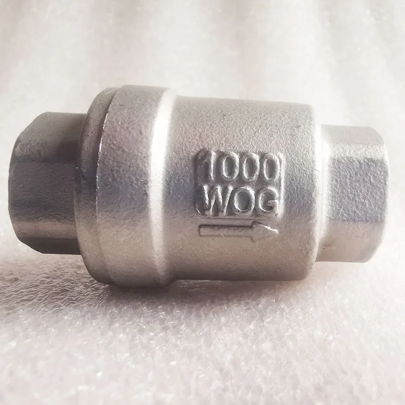 Aço inoxidável Lift Check Valve, Thread Type, DN8, DN10