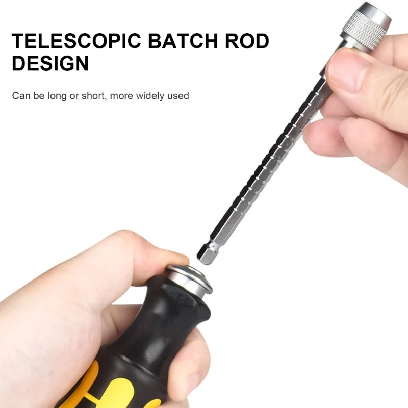 X37E Ratcheting Screwdriver Ratchet Screwdriver Set Multibit Screw Driver,Telescopic Screwdriver Adjustable Rod Length