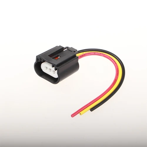 Imagen 2 del producto Adaptador de enchufe de bombilla H13 9008 para coche, 2 piezas, cerámica, 3 pines para faros, accesorios de conector de enchufe hembra