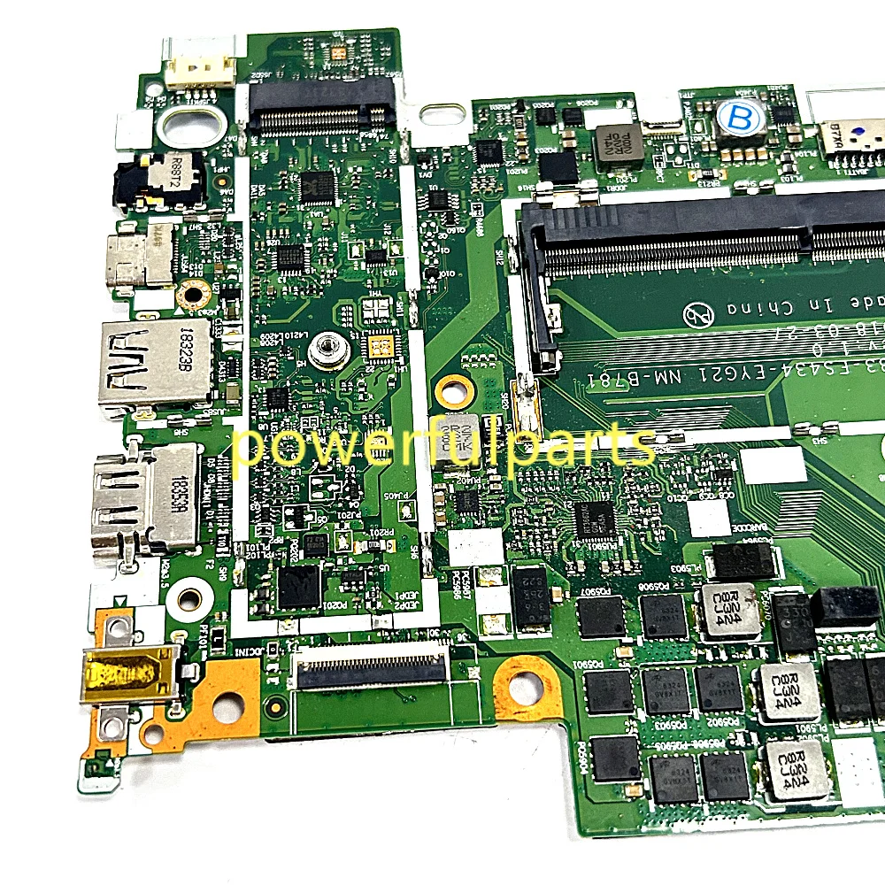 For Lenovo Ideapad 530S-14ARR Laptop Motherboard NM-B781 5B20R47695 With Ryzen 3 2200 Cpu 100% Working Good