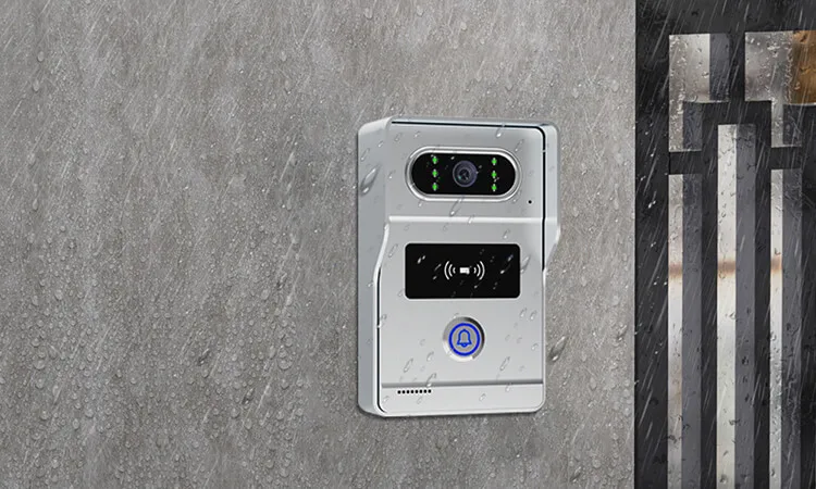 7 Polegada tft monitor tuya app 2mp dois fios intercom vídeo porta telefone ip campainha rifd porta sistema de controle acesso