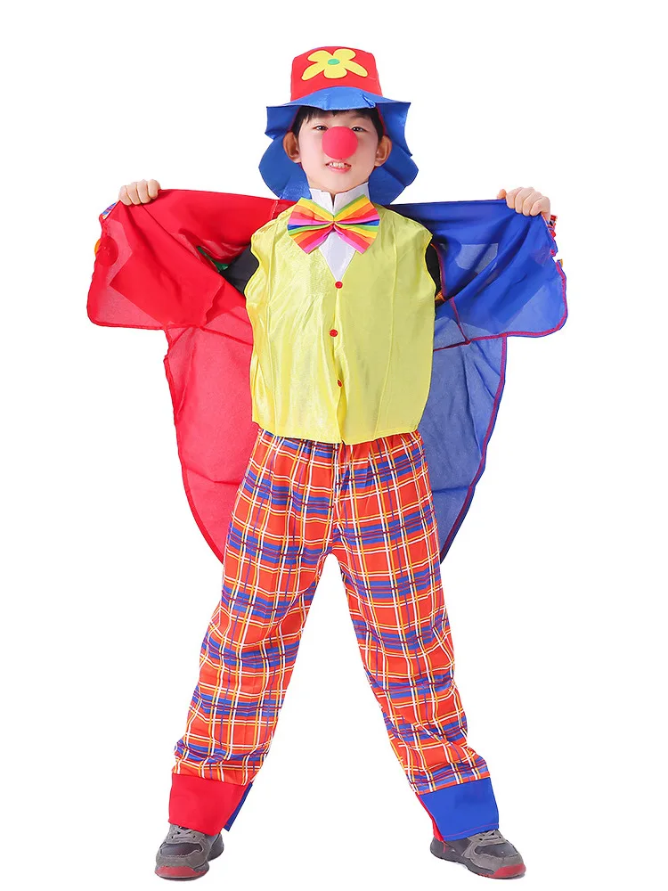 

Children's Clown Costume Tailcoat Ball Costume Halloween Cosplay Traditional Chinese Ethnic Stage Performance Women's Wear