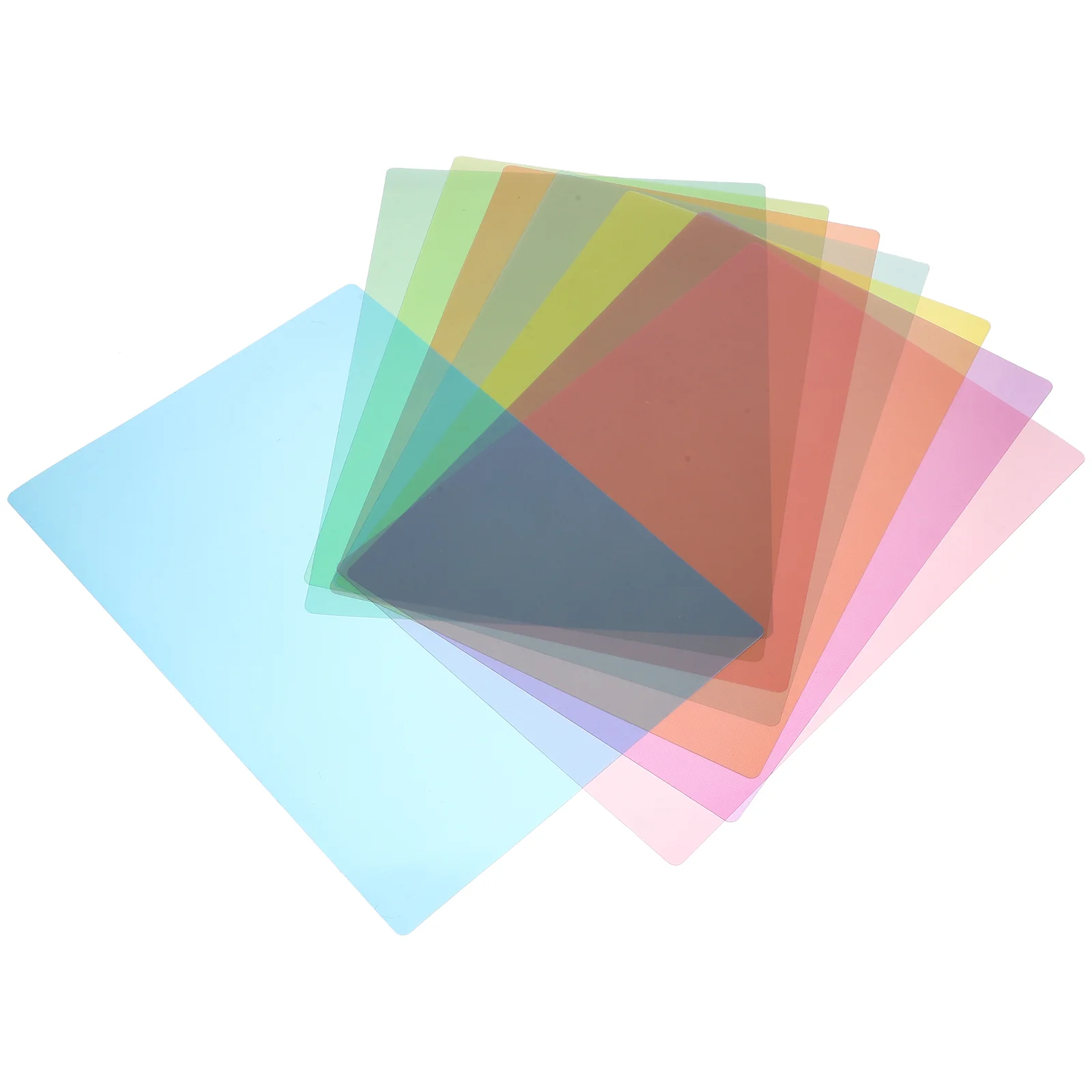 8 Pcs Transparent Bookmark Reading Tracking Rulers Highlight Bookmarks Pvc for Kids Students Strips