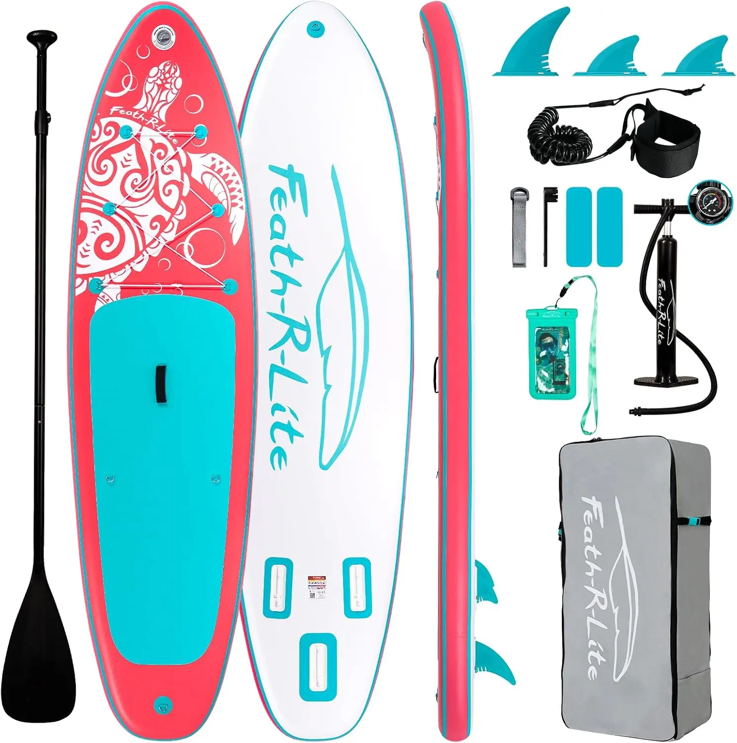 Inflatable Stand Up Paddle Board with Beginner SUP Accessories | 10'6''/11' Ultra-Light SUP,Anti-Slip EVA Deck,Versatile Yoga