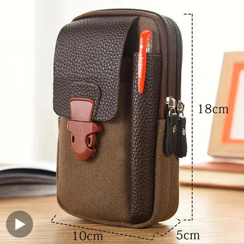 Fanny Waist Bag Pack Mobile Phone For Men Women Belt Pouch Belly Banana Male Ladies Kangaroo Bum Hip Husband Small Waistbag Side