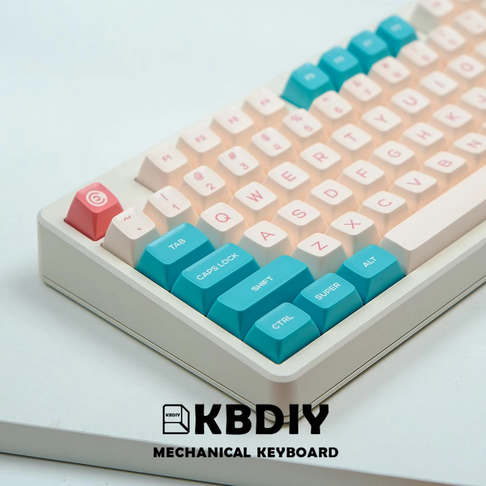 KBDiy SA Profile National Rhyme Keycaps for Mechanical Keyboard Keycap Custom Double Shot ISO PBT 161Key Caps for K500 GMK64