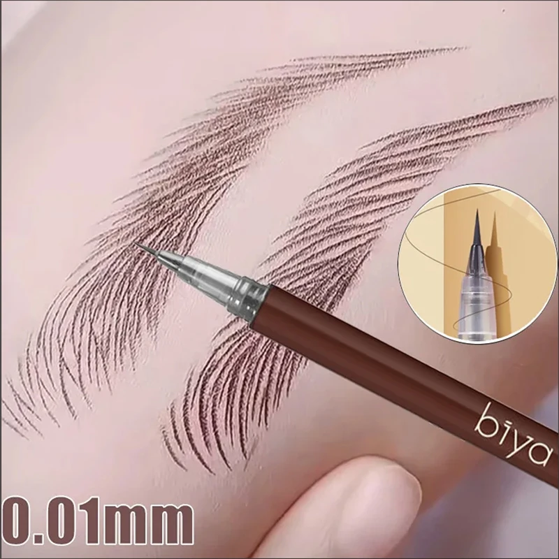 Ultra-fine Eyebrow Pencil Waterproof Non-smudge Lasting Eyebrow Pen Colorfast Sweatproof Liquid Eyebrow Pencil Eye Cosmetic