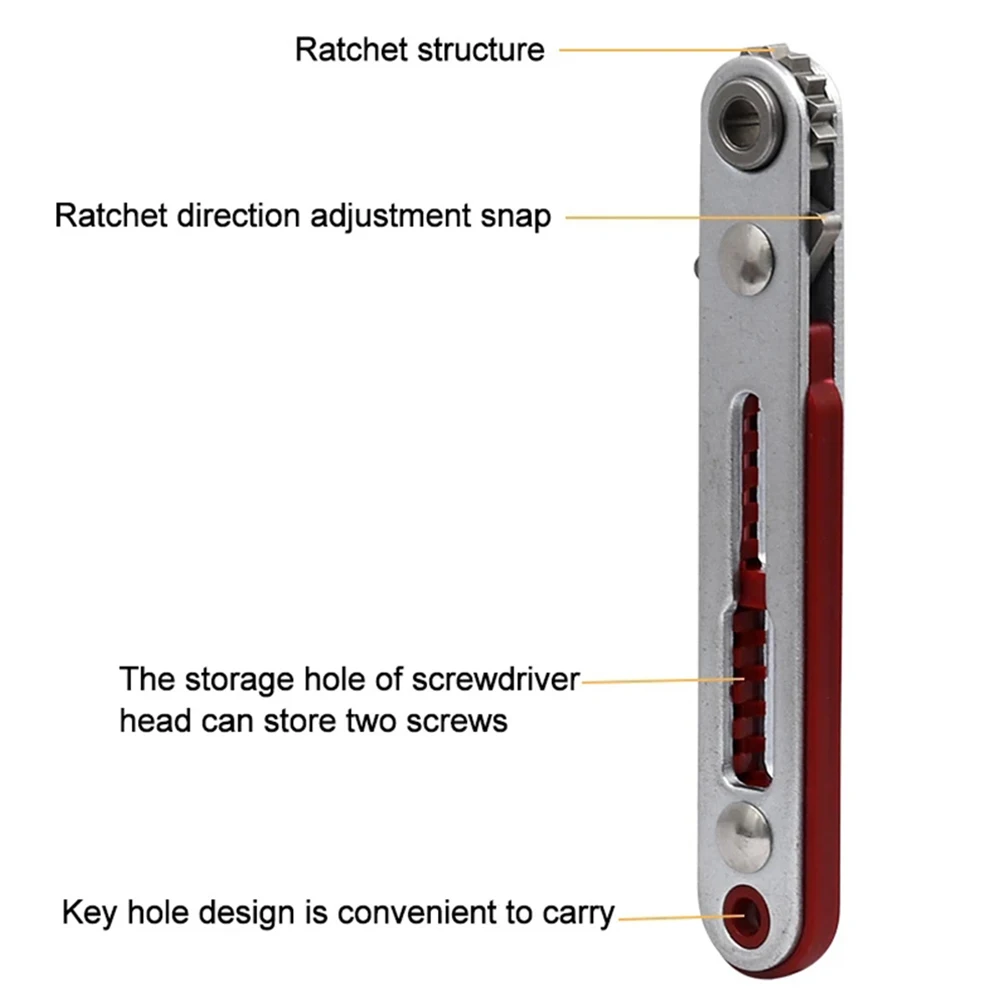 Hexagon Ratchet Spanner 1/4 Inch Mini Ratchet Wrench Screwdriver With Batch Head Set Spanner Screwdriver Hand Repair Tools