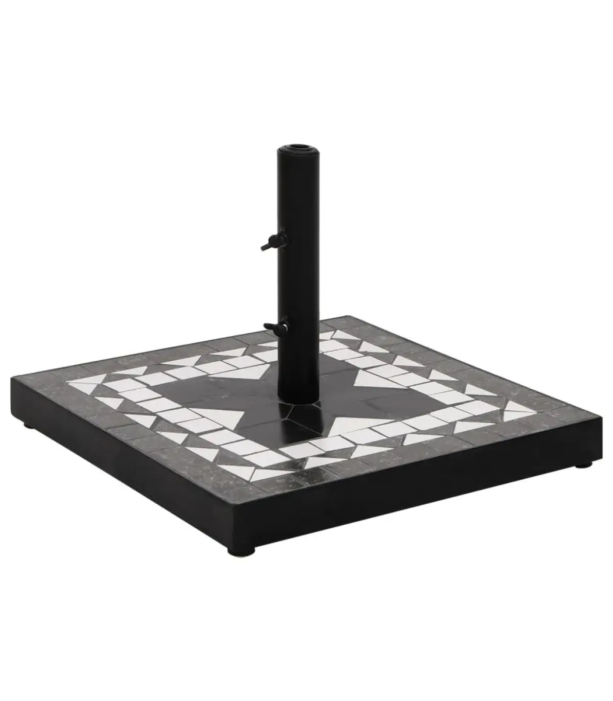 Umbrella Base Black White Square Umbrella Base 12 kg