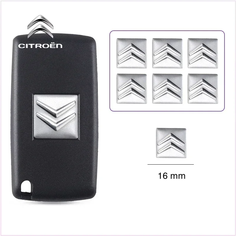 Car Sticker Aluminium Auto Keys Decoration Decal Accessories for Citroen Jumpy Grand Picasso Cactus C2 C4 C3 C5 C1 Car Stickers - view 6