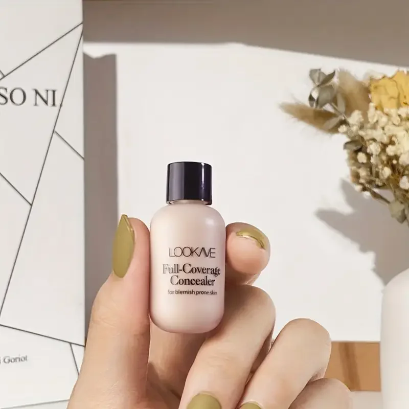 Lightweight and Compact Mini Liquid Concealer-High Coverage for Acne,Ddark Circles and Blemishes,Travel-Friendly FaceMakeup Base image 5