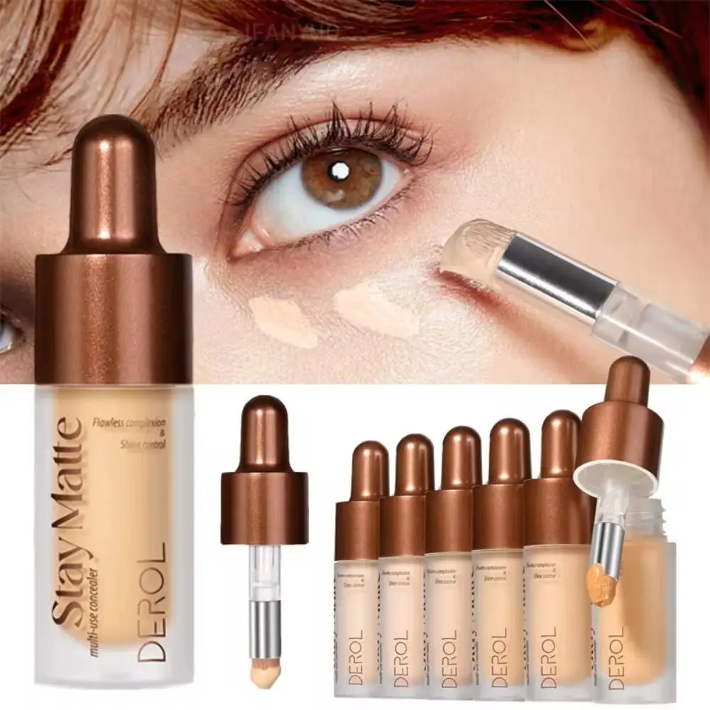 Crema correctora líquida de larga duración, suave, hidratante, cobertura completa, maquillaje, cobertura completa, cicatrices faciales, cubierta de acné