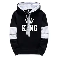 King Printing Tracksuit Men Hot Sales Hoodies Tops Versatile Sweatshirts Casual Daily Fashion Sports pants 2025  Men's Clothing