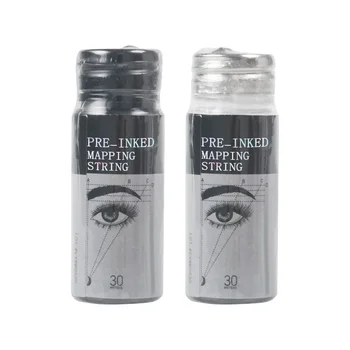 30m Brauen Mapping String in Flasche Paket weiß schwarz Messgerät für PMU Augenbrauen Permanent Make-up Tattoo Zubehör