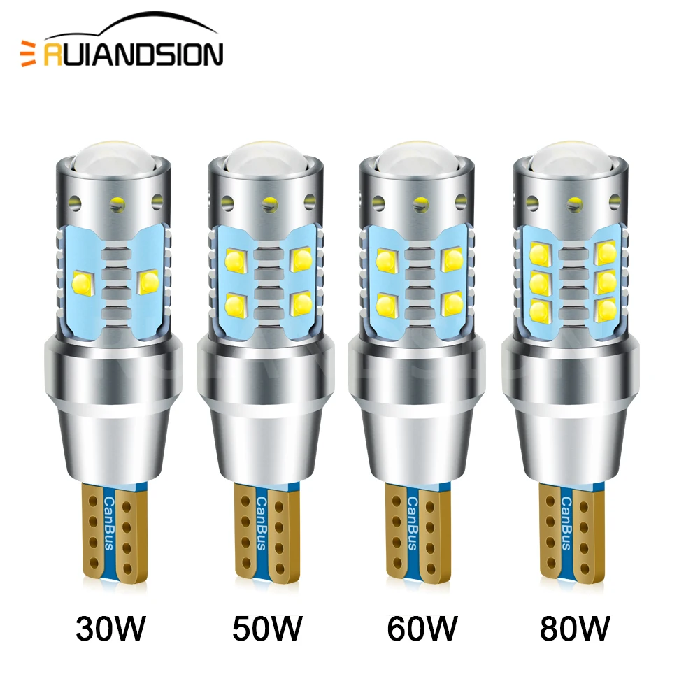 

W16W T15 LED Xenon White Bulb Canbus Error Free Backup Reverse Led 921 912 LED Bulbs Car Lights Brake Lamp Stop Light 12V 24V