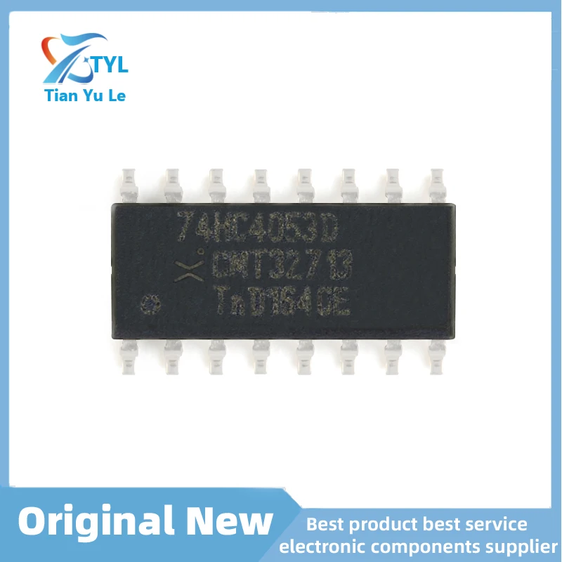 New original 74HC4053D, 653 SOIC-16 three-way 2-channel analog multiplexer chip