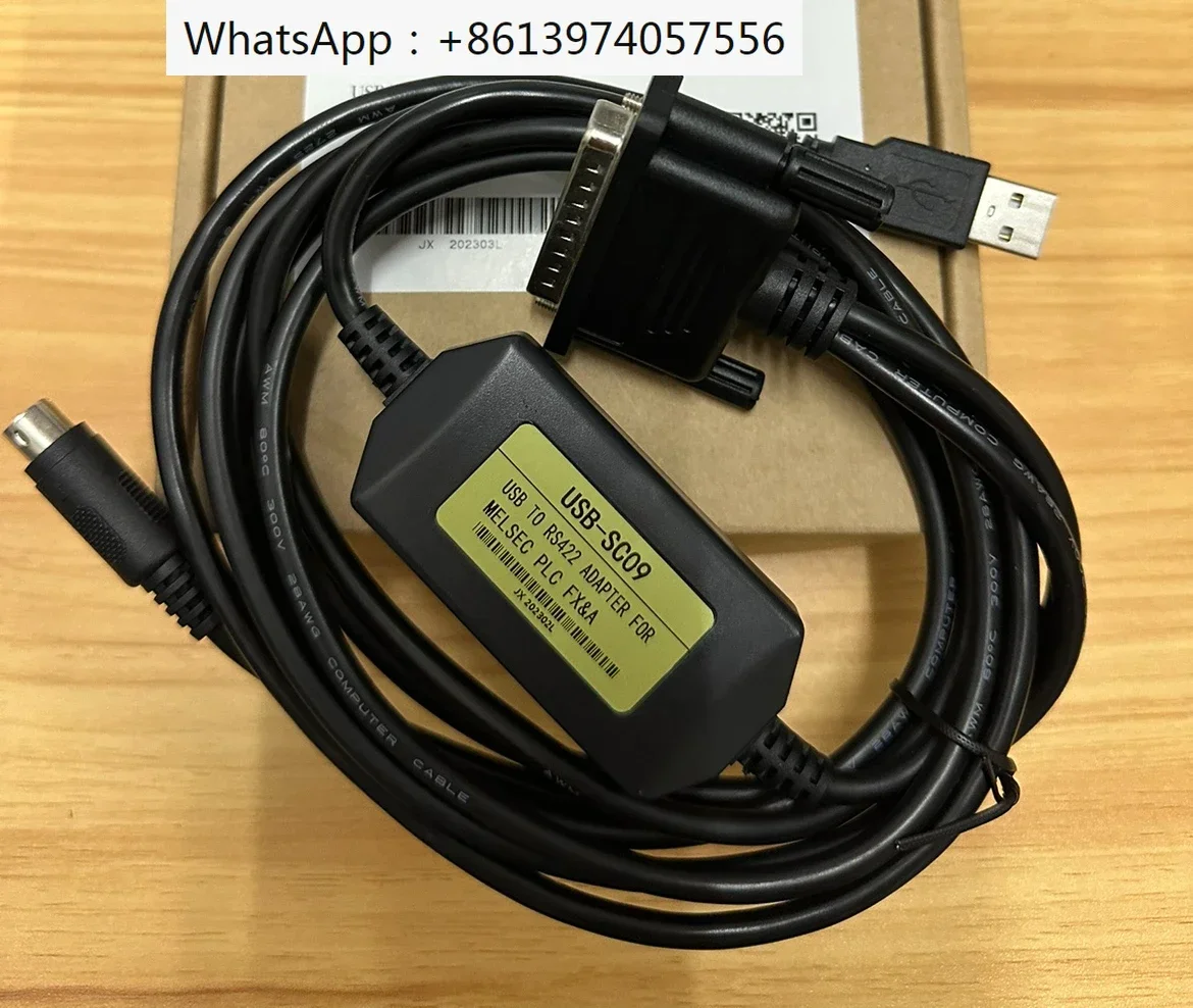 PLC programming download cable USB-SC09 with large end FX3U FX1N and other A-series support WIN10