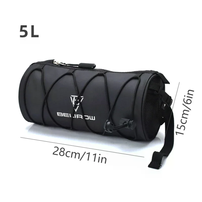 High-Capacity Waterproof Bike Bag for Handlebar, Suitable for Road and Mountain Bikes