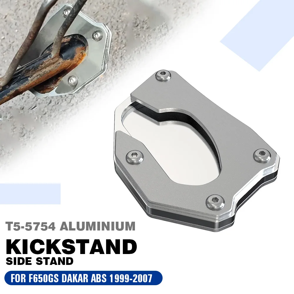

F650GS Motorcycle Kickstand Foot Side Stand Extension Plate Enlarger Pad Support FOR BMW F650 F 650 GS 650GS Dakar ABS 1999-2007