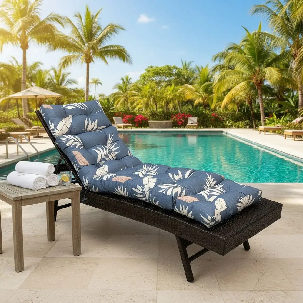 

Outdoor Chaise Lounge Chair Cushions Thickened, Durable, And WeatherResistant Replacement Cushions With Secure Ties For Poolsid