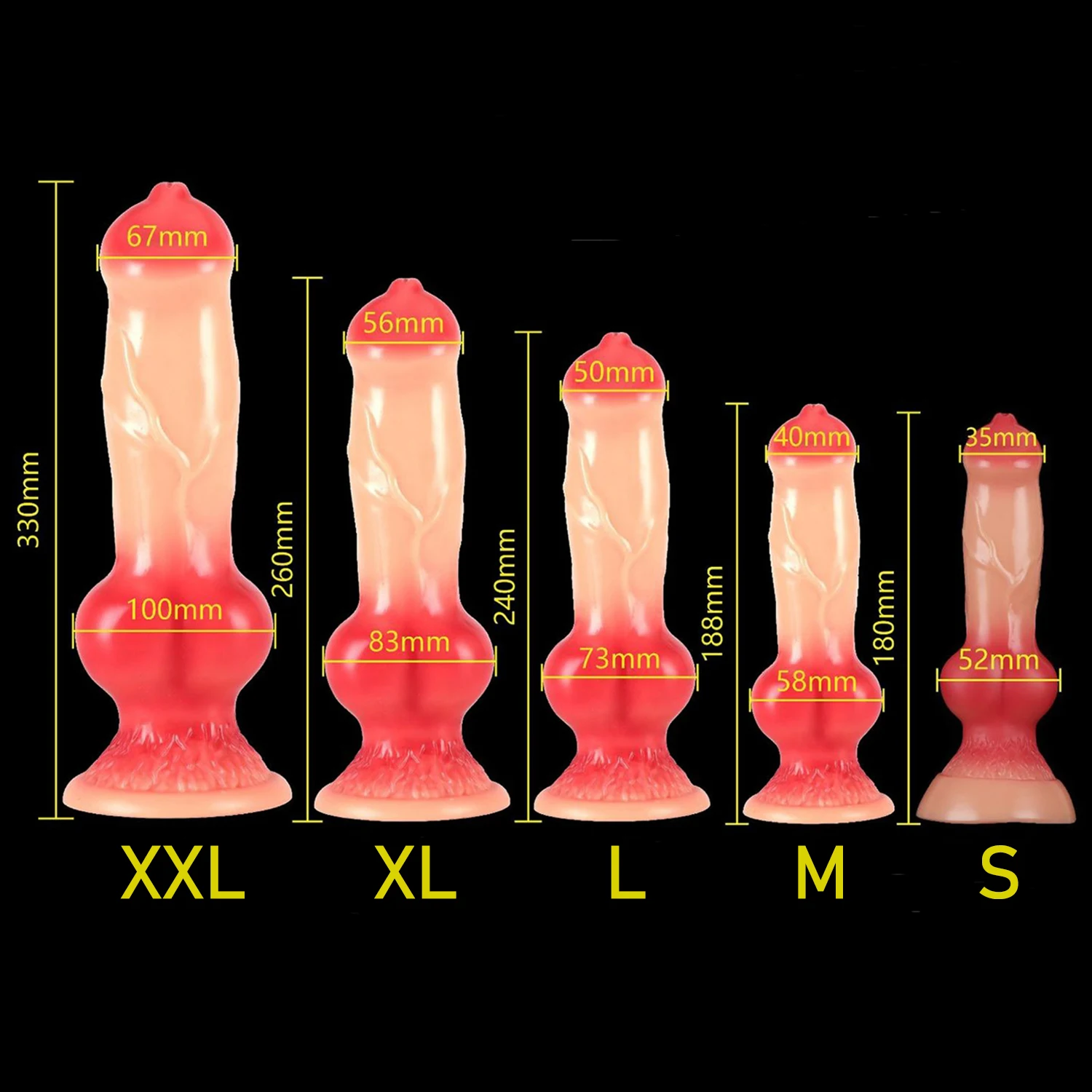 Oversized Animal Dildo for Men Women Anal Plug Penis Realistic Dog Dildos Sex Toys Female Masturbator Phallus Adult Products