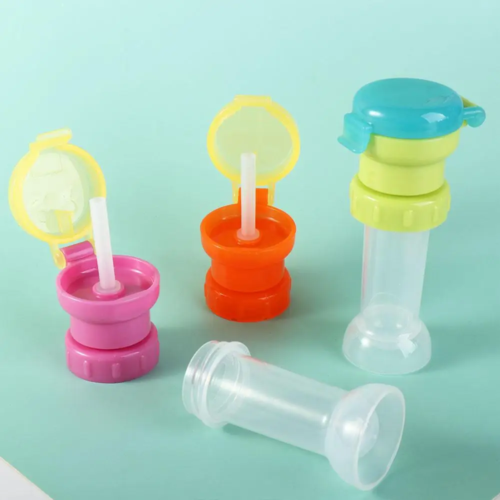 

Portable Twist Cover Cap Kid With Straw Straw Lid Bottle Replacement Lid Water Bottle Cap Drinking Tube Feeding Kid Drinkware