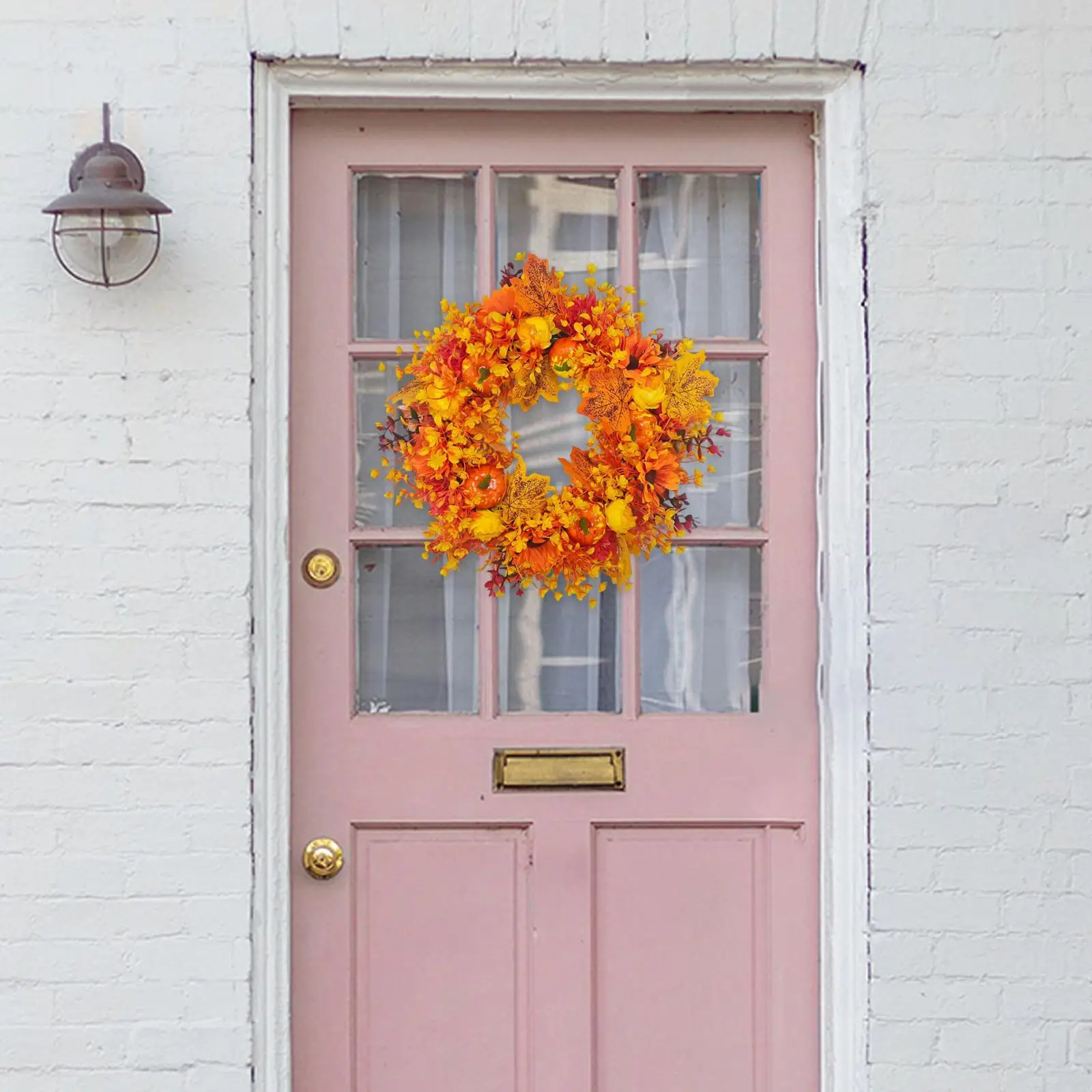 

20-дюймовый венок на Хэллоуин, декор, подарки, гирлянда для внутренних и наружных крыльев, спальни