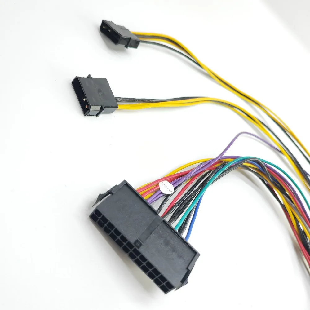 Motherboard ATX 24Pin to IDE 4Pin Molex 18Pin + 10Pin Adapter Power Cable for HP Z800 Workstation Mainboard 30cm