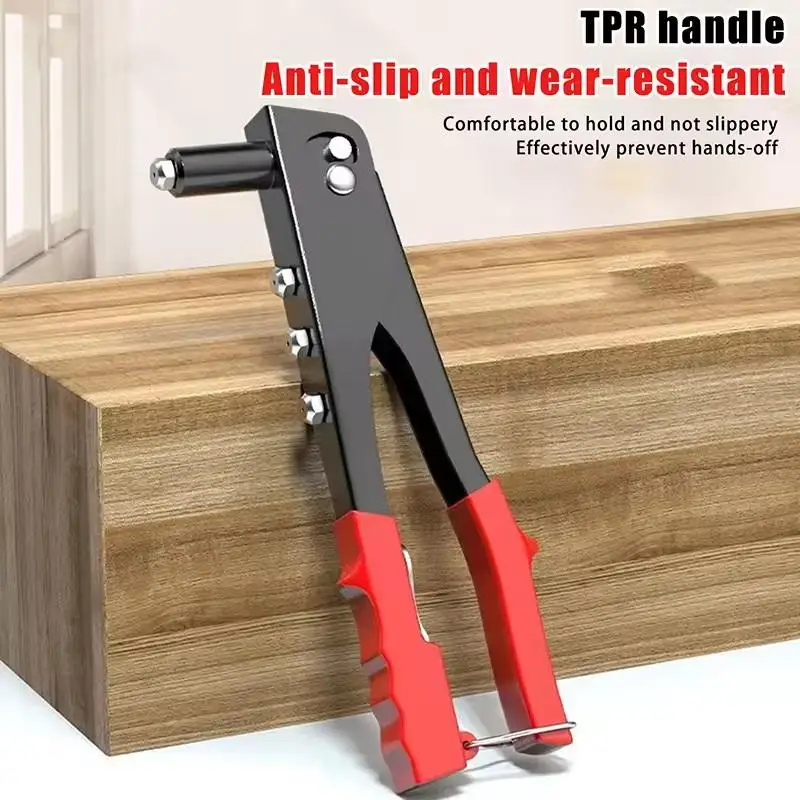 1 قطعة مجموعة المبرشم الثقيلة برشام بندقية و 50 قطعة المسامير العمياء مجموعة متنوعة أدوات يدوية الجوز برشام أداة للحرف اليدوية وإصلاح المنزل #5