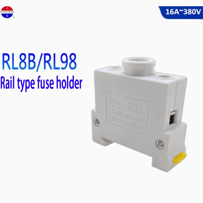 20 pieces  RL8B RL98 RL98-16 RL8B-16 16A 380V 380V rail mount D01, without fuse 8.5 * 31.5mm