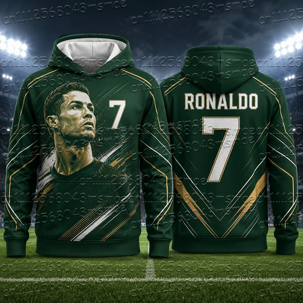 2026 Neue Sonderedition # 7 bedruckte Hoodies für Herren, Herbst, Langarm-Sweatshirt, lässiger Fußball-Pullover, Sport-Oberteile für Kinder/Erwachsene – Detail 7