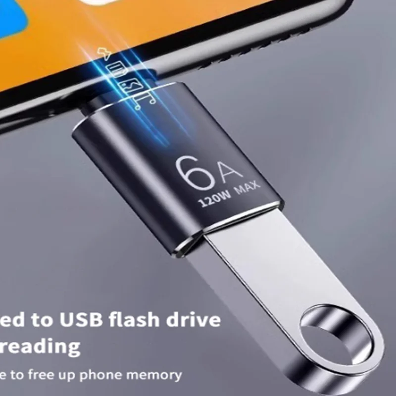 

1 шт., черный/оранжевый/серебристый конвертер Elough 10A USB 3.0 OTG-адаптер Type-C к USB-A для MacBook, iPad, Huawei, Xiaomi и Samsung