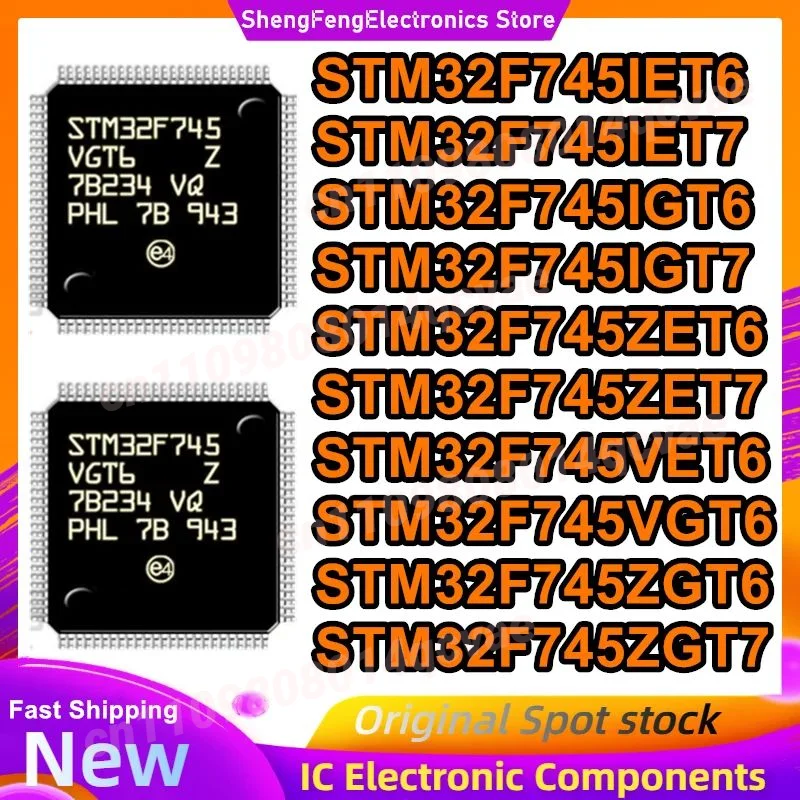 

STM32F745IET6 STM32F745IET7 STM32F745IGT6 STM32F745IGT7 STM32F745ZET6 STM32F745ZET7 STM32F745VET6 STM32F745VGT6 STM32F745ZGT6 ST