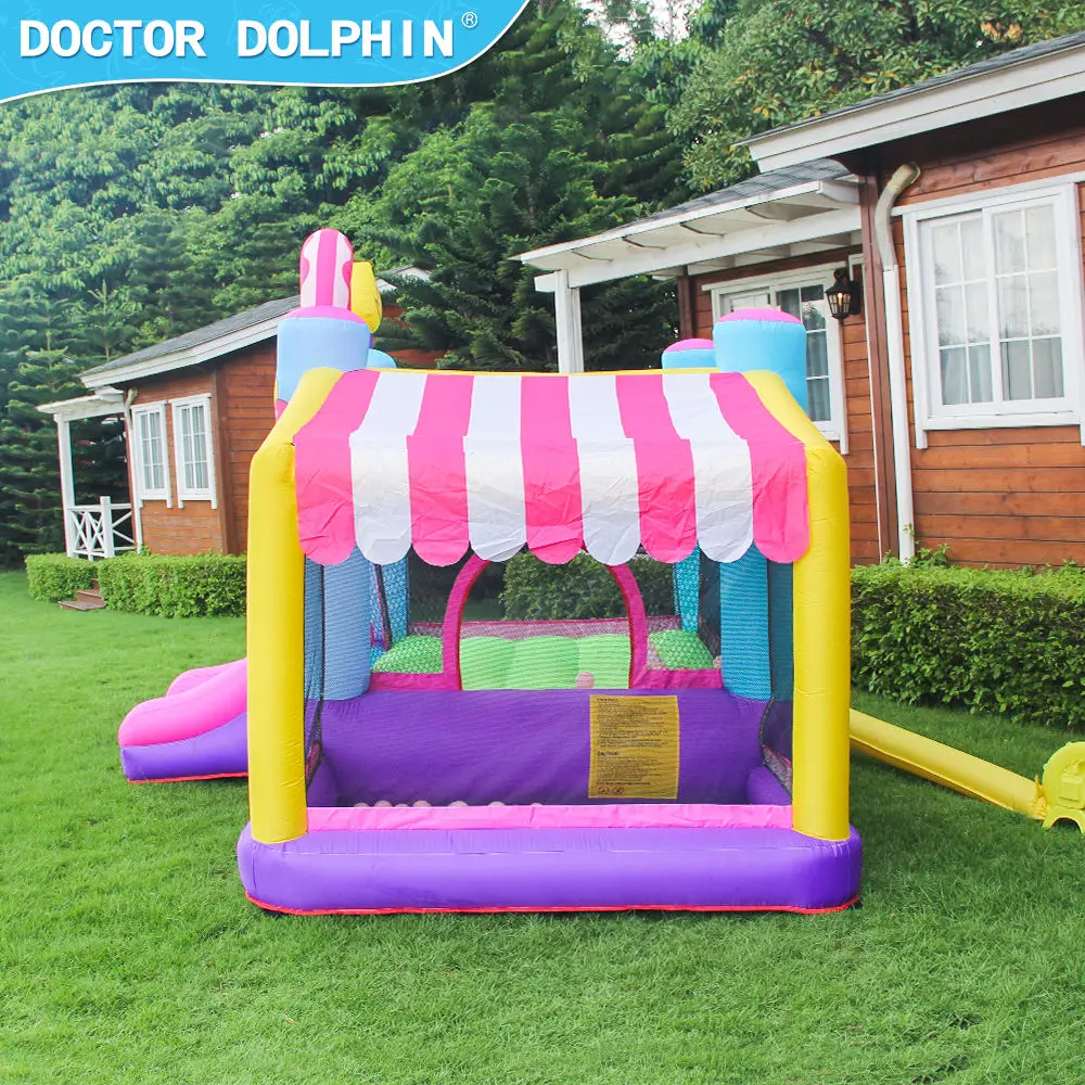 Hot selling new candle inflatable castle naughty bounce house jumping inflatable castle with slide