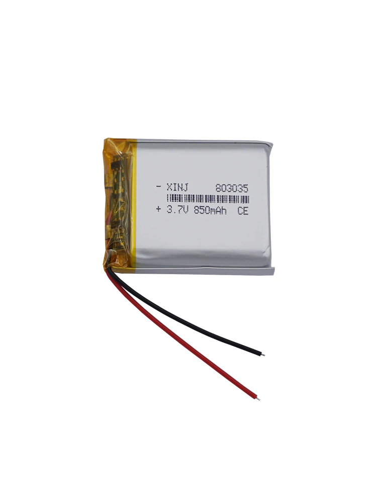 5 stücke 3,7 V 850mAh 3,14 Wh Li-Polymer Li Lithium Batterie für Auto kamera Solar lampen Musik-Player Bluetooth-Lautsprecher LED-Licht