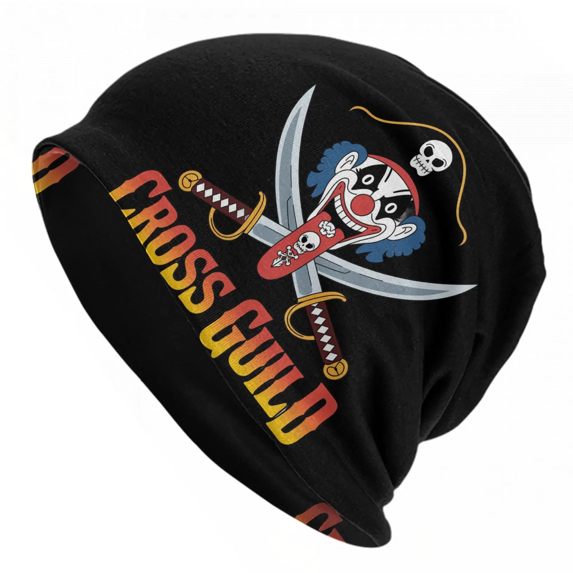 One Piece Cross Guild  Skullies Beanies Hat Anime  Cool Unisex Outdoor Caps Warm Dual-use Bonnet Hats