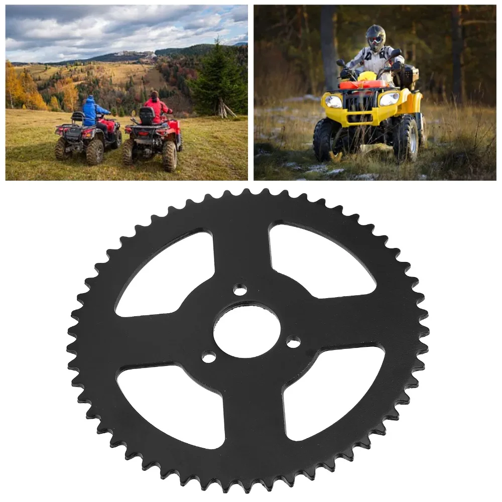 

T8F 54 зубца задняя звездочка цепи 3 отверстия стальная картонная звездочка легко устанавливается 26 мм для мотоцикла 47cc/49cc скутера