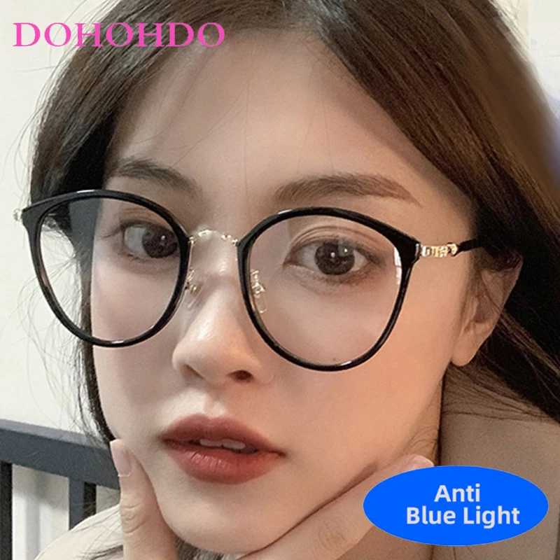 

Classic Round TR90 Anti-Blue Light Glasses Women Men Vintage Brand Design Computer Reading Protection Optical Eyeglasses Lentes