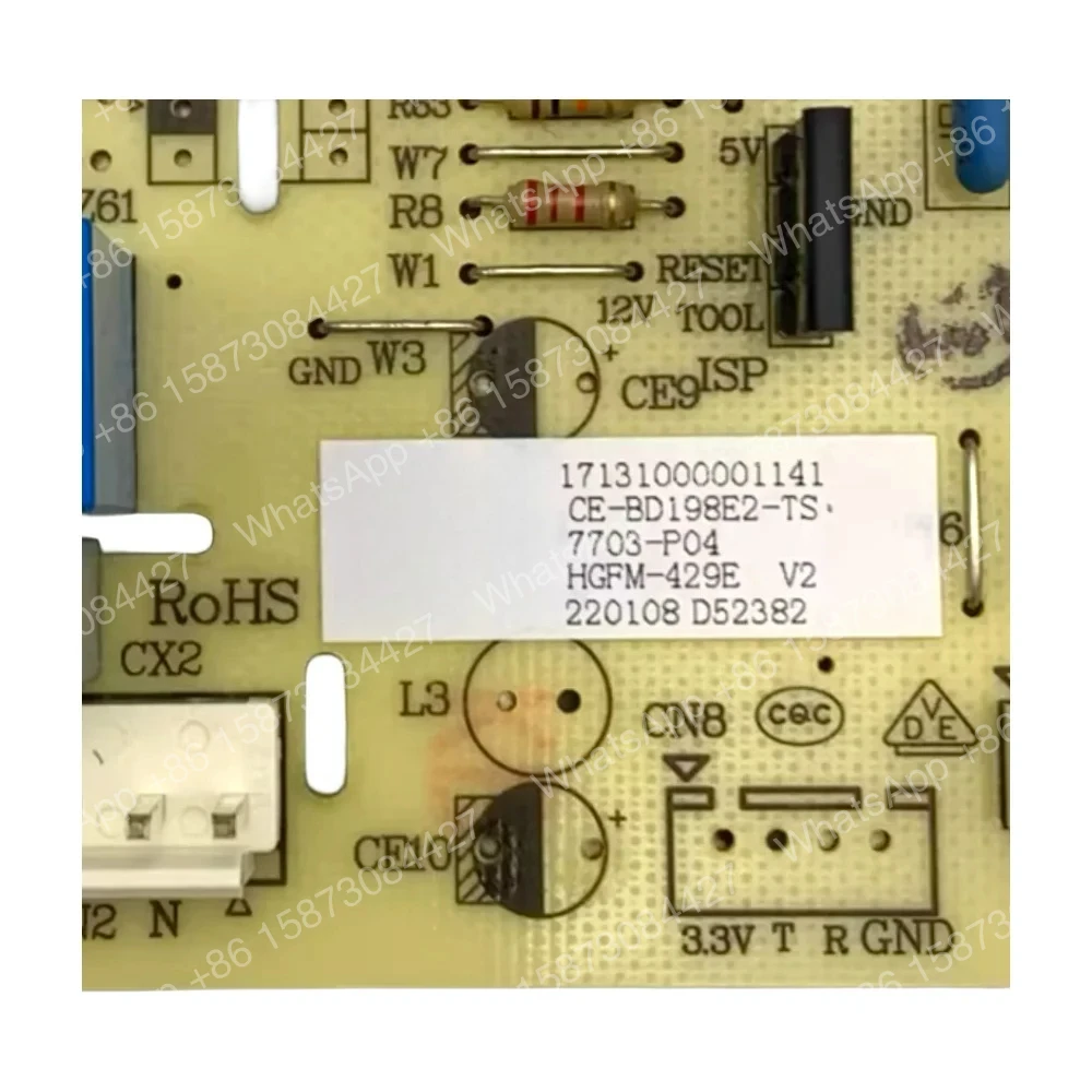 Placa base para congelador Midea, placa de control de congelador CE-BCD-198E2-TS, placa base 17131000001141