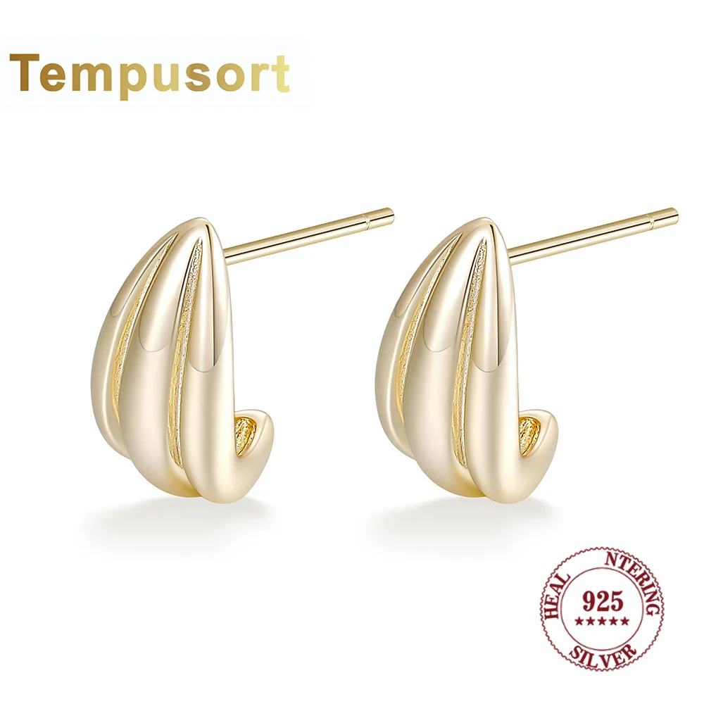 

Серьги-гвоздики Tempusort из стерлингового серебра 925 пробы для женщин, персональные гипоаллергенные серьги, модные ювелирные аксессуары для девочек