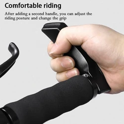 1Pair Bicycle Handlebars Aluminum Alloy Mountain Bicycle Handlebar Auxiliary Riding Horn Rest Handlebar MTB Bike Accessories