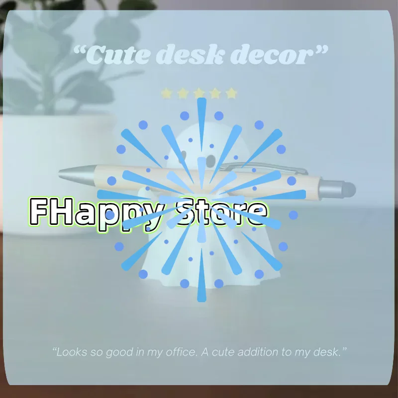 [MA]Funny Ghost Pen Holder Spooky Ghost Figurine Design Pencil Holder For Desk Organizer Accessory Gifts For Families Friends