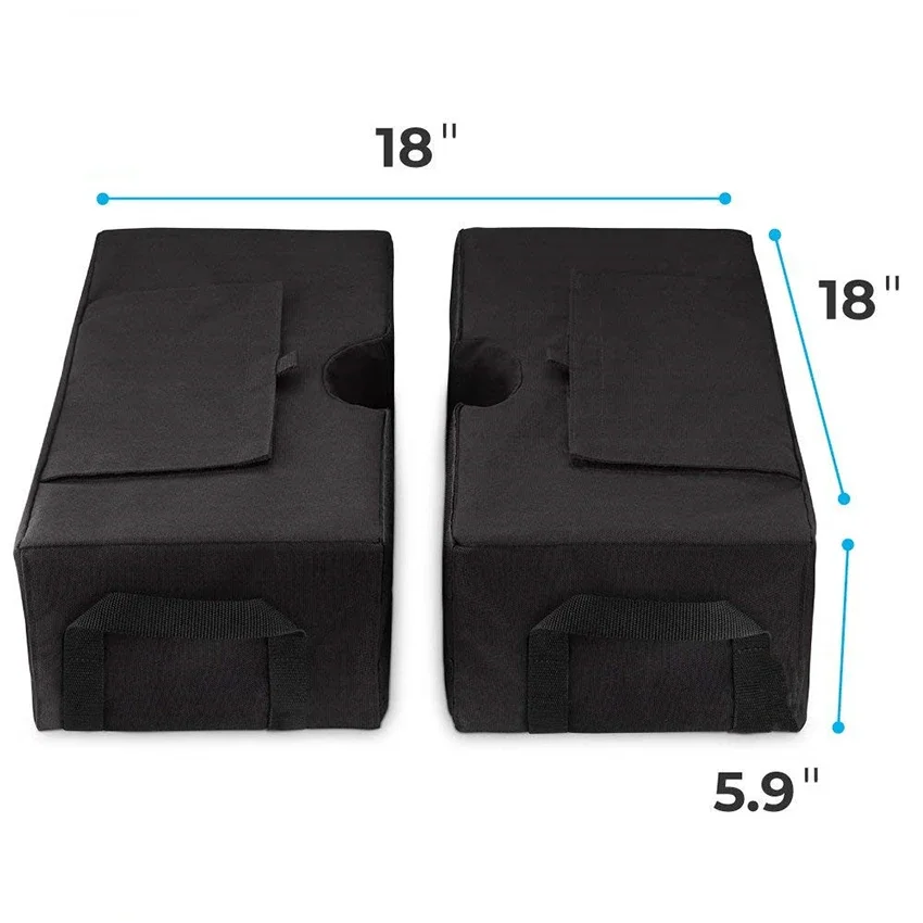 Quadratischer Regenschirm Basis gewicht Tasche abnehmbare Sicherheit Außen terrasse wetterfester Sandsack passt auf alle Sonnenschirme im Freien,